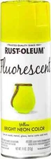 Rust-Oleum Specialty, Fluorescent Spray, Paint 11 Oz, Yellow
