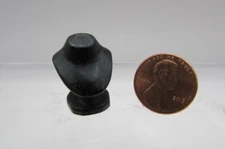 Dollhouse Miniature Table Top Jewelry Bust in Black IM65113