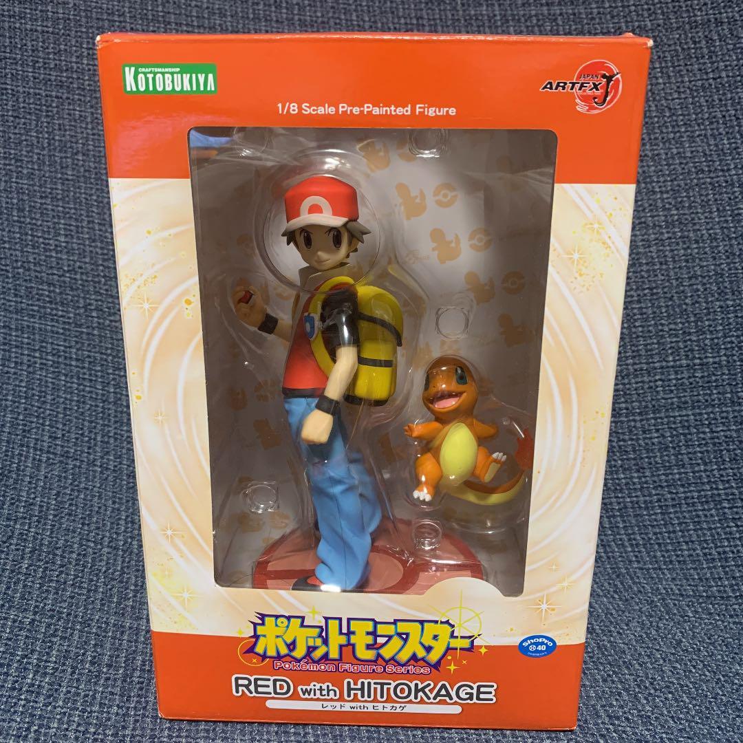 ARTFX J Pokemon Red with Charmander 1/8 PVC Figure KOTOBUKIYA From