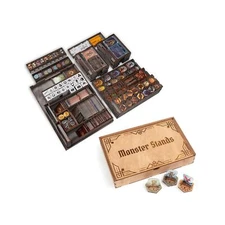 Smonex Wooden Organizer and Four Player Boards Compatible with Gloomhaven Boa...