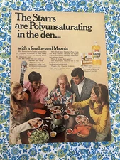 Vintage 1969 Mazola Corn Oil & Margarine Print Ad Polyunsaturated