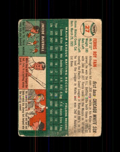 1954 TOPPS BASEBALL 2-248 GOOD/FAIR/POOR , U-PICK STARS, HOF, RESTOCKED - Picture 11 of 59
