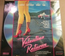 Valentino Returns: Laser Disc  1 Disc.  New - Unopened 