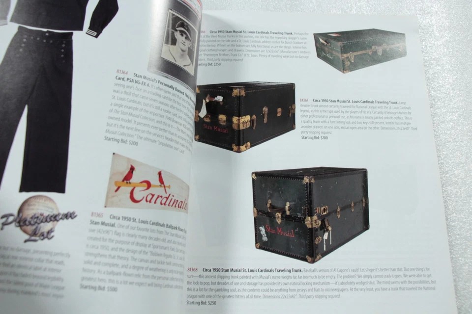 St. Louis Cardinals The Stan Musial Collection Heritage Auction Catalog Book - Image 4 of 4