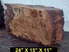 Claro Walnut Burl Live Edge Cap # 908 HUGE - Turning,Bowl Blank,Crafts.
