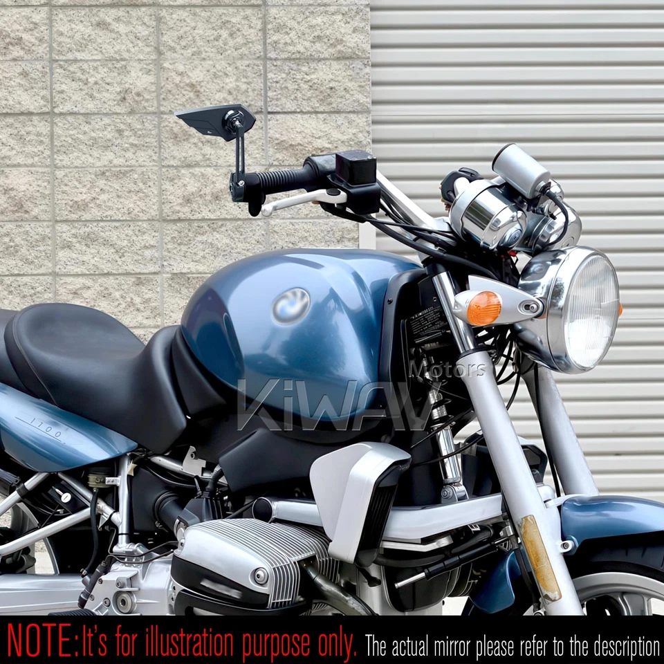 Bar end mirror RIGHT x1 Wisp neat black M8 bolt for BMW K 1200 1300 GT R S - Imagem 4 de 4