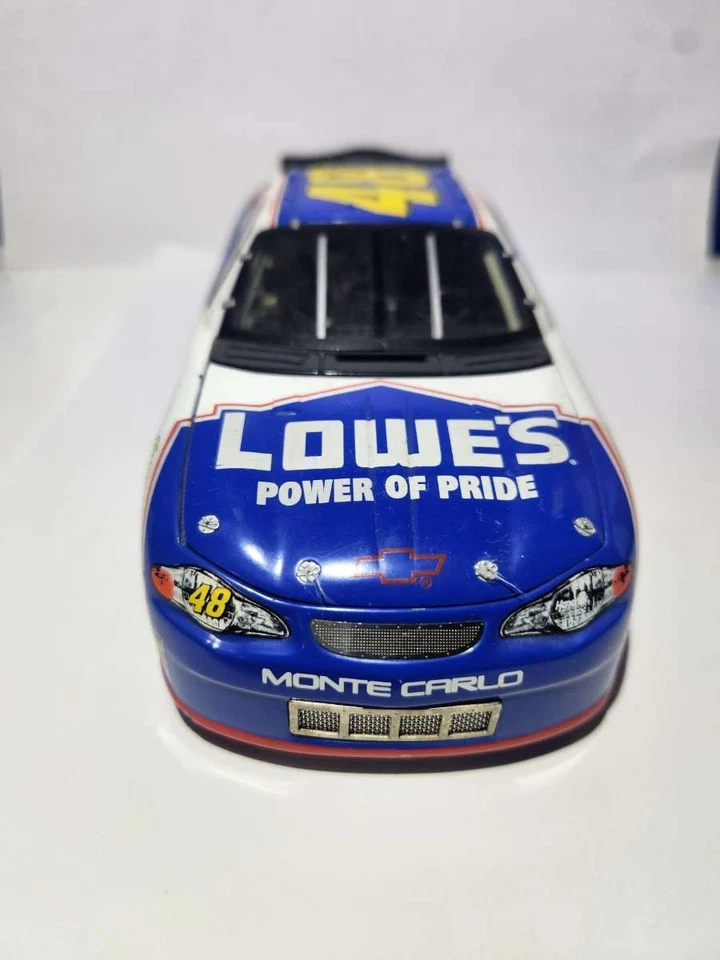  JIMMIE JOHNSON 2002 #48 LOWES EMPLOYEE SPECIAL POWER OF PRIDE 1/24 ROOKIE NIB - Image 3 of 4