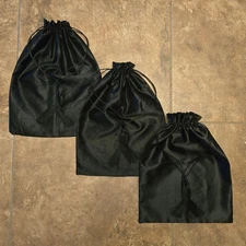 Black Satin Detailed Mini Bag Bundle