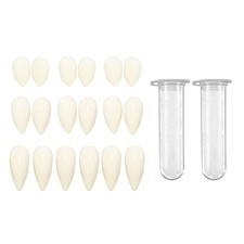 Secaden 9 Pairs Vampire Teeth 3 Sizes Fangs with 13mm, 15mm, 17mm