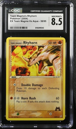 Team Magma's Rhyhorn graded CGC 8.5 for sale on eBay