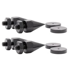 Carbon Iron M6 Thread Speaker Isolation Spike AMP Studio Monitor Stand Feet/Base