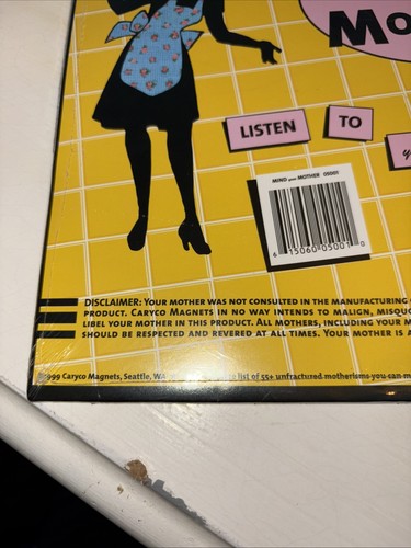 Mind Your Mother! Caryco 1999 Word-Refrigerator Magnets 55 Rearrangeable Momisms - Picture 5 of 5