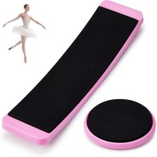 2 Pcs Portable Turning Board Figure Ice Skating Spinner for As shown, Pink