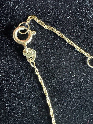 14 Karat Gold Kette 12 Zoll Triple Herz Tricolor OroAmerica - Bild 4 von 7