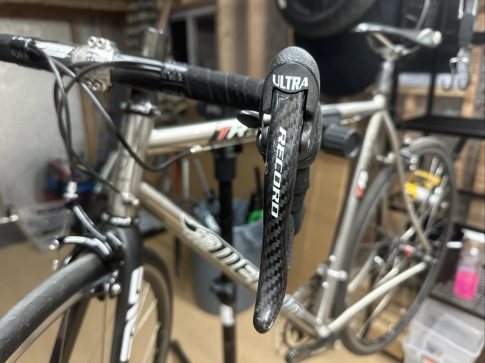 Bicicleta de Carretera 55cm Merlin TR 6/4 Ti Works Titanio Campagnolo Record 10 ENVE Horquilla Foto 4 de 4