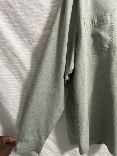 Camicia Ridgecut con bottoni uomo grigia resistente leggera da lavoro manica lunga XLT - Foto 2 di 6