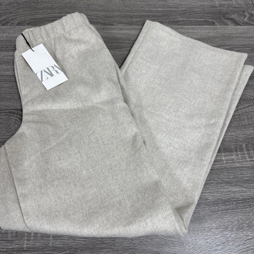 Pantalone Zara in pile pesante gamba larga