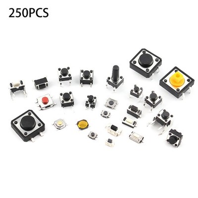 25-Type Assorted Micro Switch Push Tact Button ON/OFF Touch Button Switch Kit sa