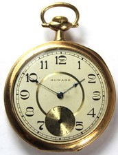 1910 E. Howard Series 7 17j 12s 14k Gold-Filled Pocket Watch - Runs