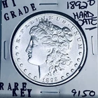 1892 O MORGAN SILVER DOLLAR HI GRADE GENUINE U.S. MINT RARE KEY COIN 9150