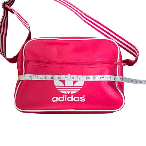 Adidas Originals Messenger Bag Pink Trefoil Logo Shoulder Retro Style - Picture 15 of 17