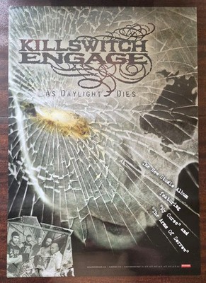 Killswitch Engage Rare As Daylight Dies Double Sided Album Store Promo Poster