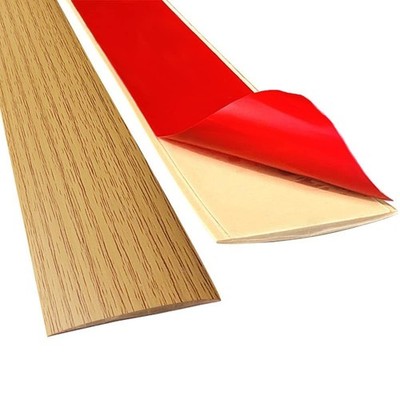 Floor Transition Strip Self-Adhesive PVC Trim for Carpet to Flooring, Laminat...
