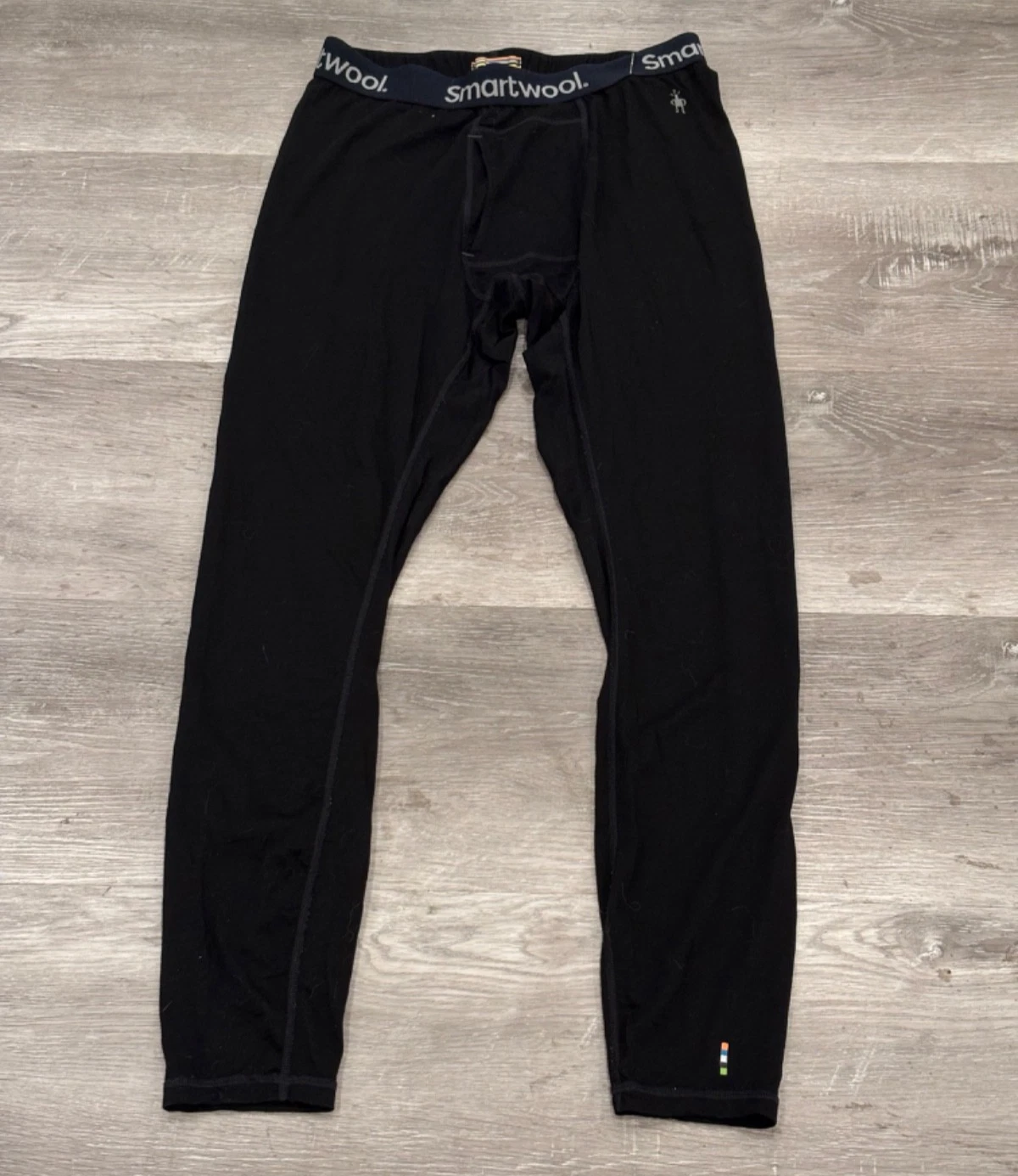 Smartwool Black Merino Wool 250 Baselayer Bottom Pants Itraknit Mens M