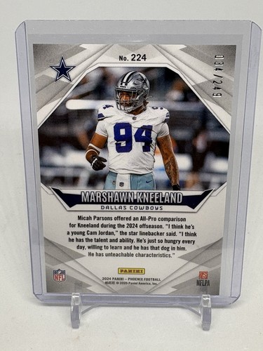 2024 Panini Phoenix Marshawn Kneeland RC Blue Fade #/249 (E707) - Picture 3 of 3