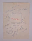 1st Year 1960 New York Titans/Jets x20 Team-Signed Sheet Al Dorow Art Powell +18