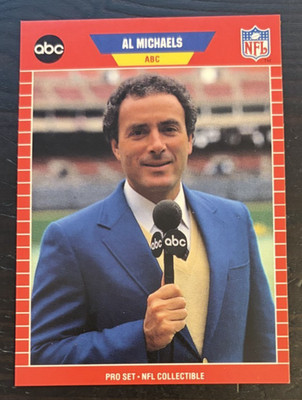 1989 Pro Set Announcers AL MICHAELS #3