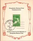 Dr Jim Stamps 3C Everglades National Park First Day Issue C.E. Reid Card