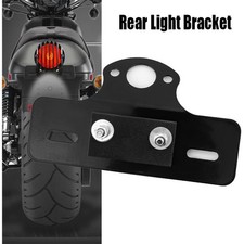 Universal Motorcyle Number Plate License Holder Brakcet Mount Tail Light Tidy