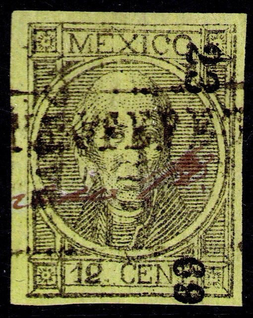 fd23 #59 12ctv OAX 23-69/Tehuantepec Sz 1071 VF est $20-40 Stitch Wmk price drop