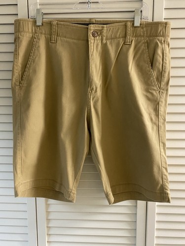 Iron Flex Shorts Mens 34 Tan/Khaki Chino With Pockets