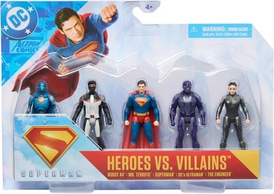 DC Comics Superman Geschenkset 5 Actionfiguren Sammeln Spielzeug 8cm Kinder 4+