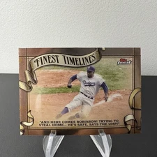 2025 Topps Finest JACKIE ROBINSON Finest Timelines #FT-18 Brooklyn Dodgers