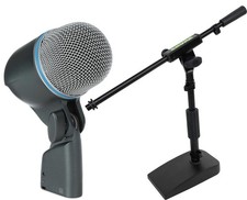 Shure Beta 52A Supercardioid Dynamic Kick Drum Microphone with Short Stand