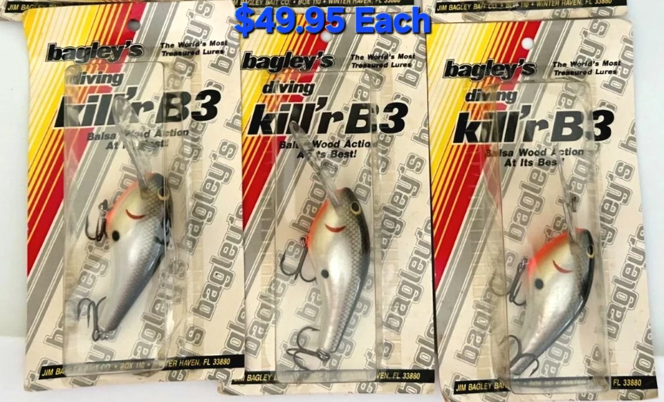 De colección Bagleys Killer B3 Colores Tennessee Shad & Fire Tiger Precio por 1 Señuelo Foto 2 de 4