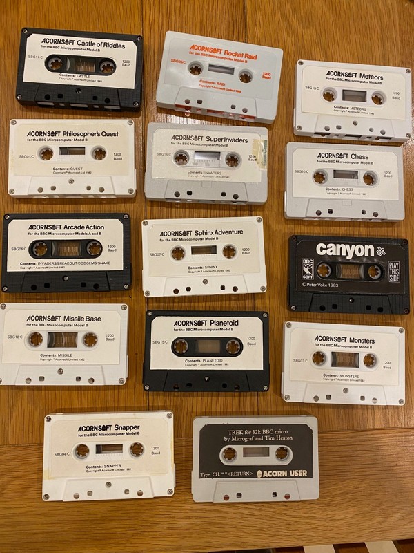Acorn BBC Micro Computer Game Assortment Superior Games Electron Etc