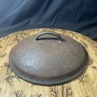 Vintage Unmarked Wagner Cast Iron Dutch Oven Replacement Lid NO. 8 w/ Drippers