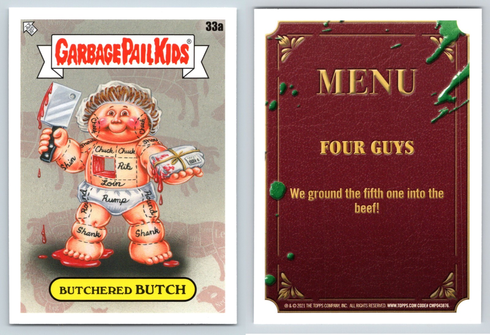 2021 Topps GPK Food Fight BUTCH 33a Garbage Pail Kids Trading Card
