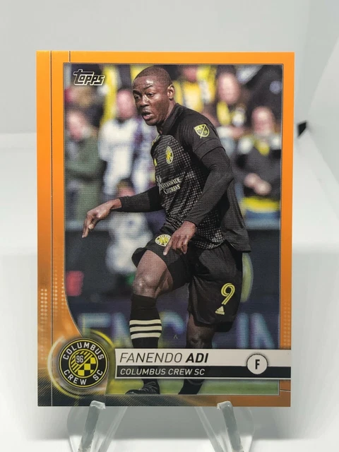 2020 Topps MLS #74 Fanendo Adi ORANGE /25 Columbus Crew