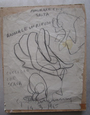 DISEGNI STUDI  A MATITA  DI GUIDO BORGIANNI  DEL 1945