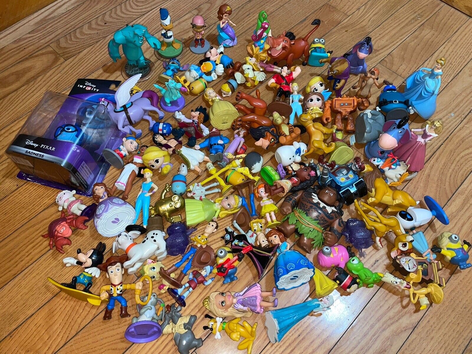 Disney Pixar PVC Plastic Figurines Cake Toppers Figures Mixed Lot Of 97