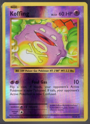 Koffing 50/108 Reverse Holo Common XY Evolutions Pokemon TCG Near Mint