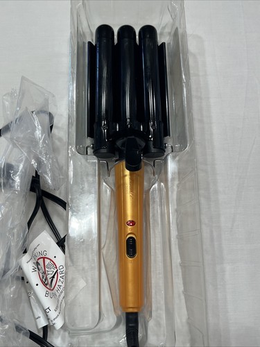 Danielle Creations DC-HT0012MS-AJ Triple Barrel Waver Waving Wand Curling Iron - Picture 6 of 6