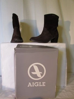 bottines aigle  nubuck marron  39 - Photo 1/4