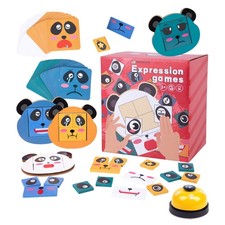 Wooden Expression Matching Block Puzzle Expre...