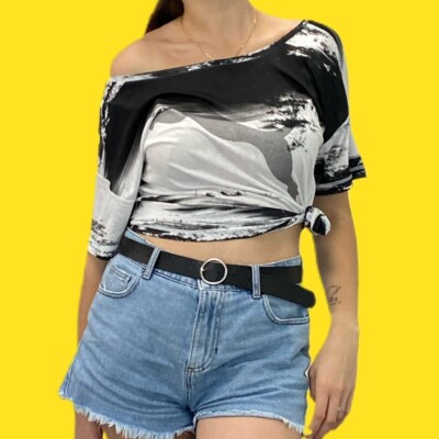 Puma Dancer Drapey Shirt! Perfektes Shirt on or off the Studio, weiß/schwarz, XS